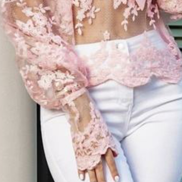 ❤ Lace 😻Pussy Bow Blouse - Picture 4 of 4